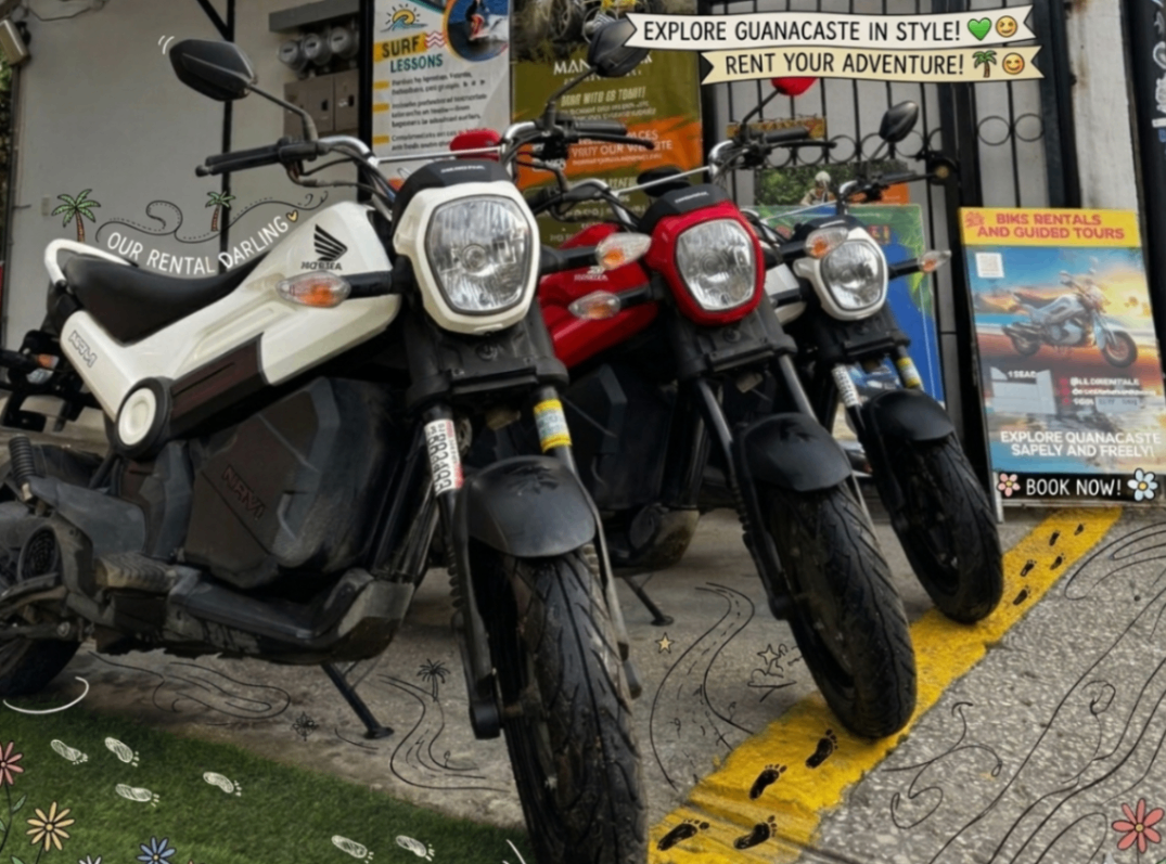 Honda Navi Motorbike Rental in Tamarindo Costa Rica