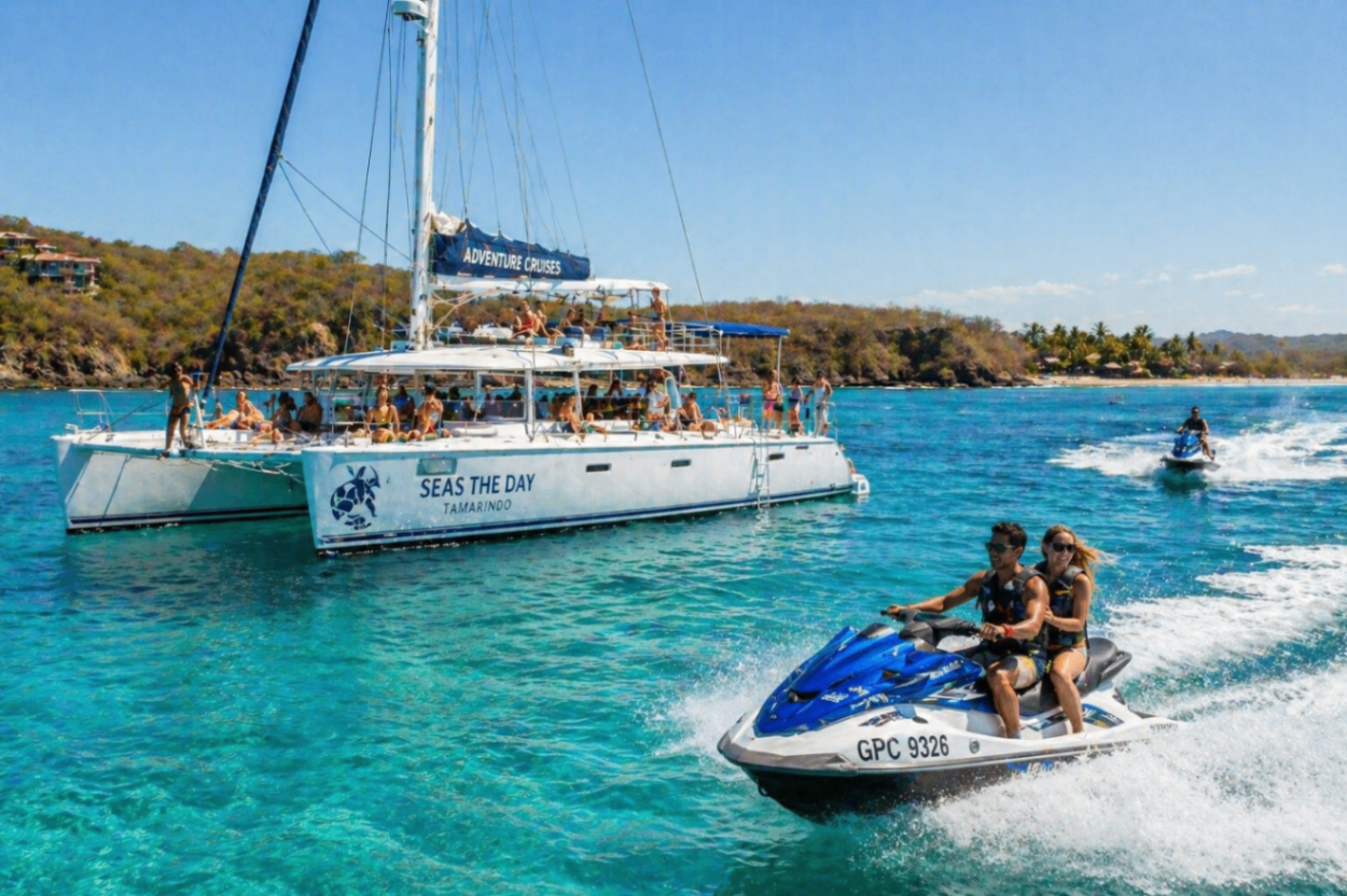 Catamaran tours & jet ski Tamarindo Costa Rica actividades mar