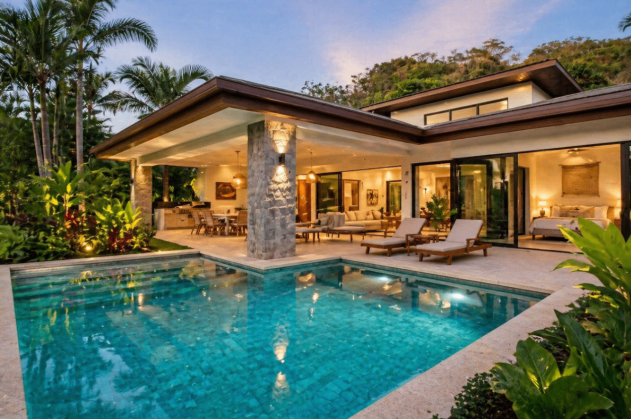 Villa con piscina en venta Tamarindo Costa Rica casa de lujo