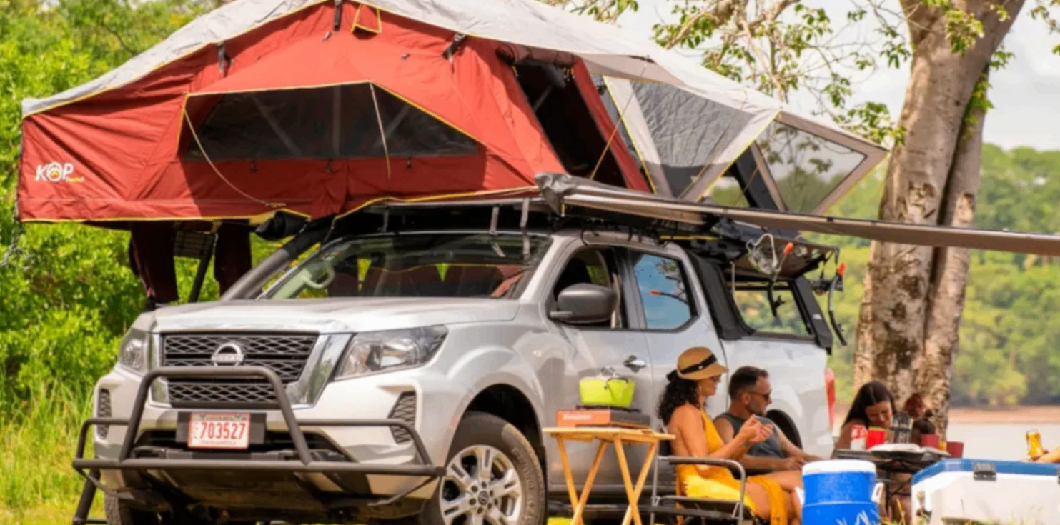 Alquiler Campervan Familiar 4x4 - Pickup con 2 Tiendas de Techo