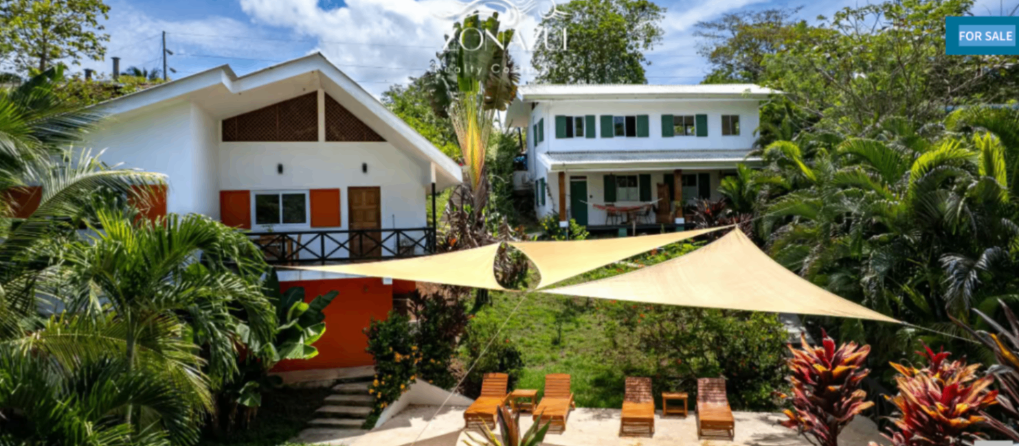 Turnkey Property with a House, 3 Apartments, Pool 4min From Montezuma 