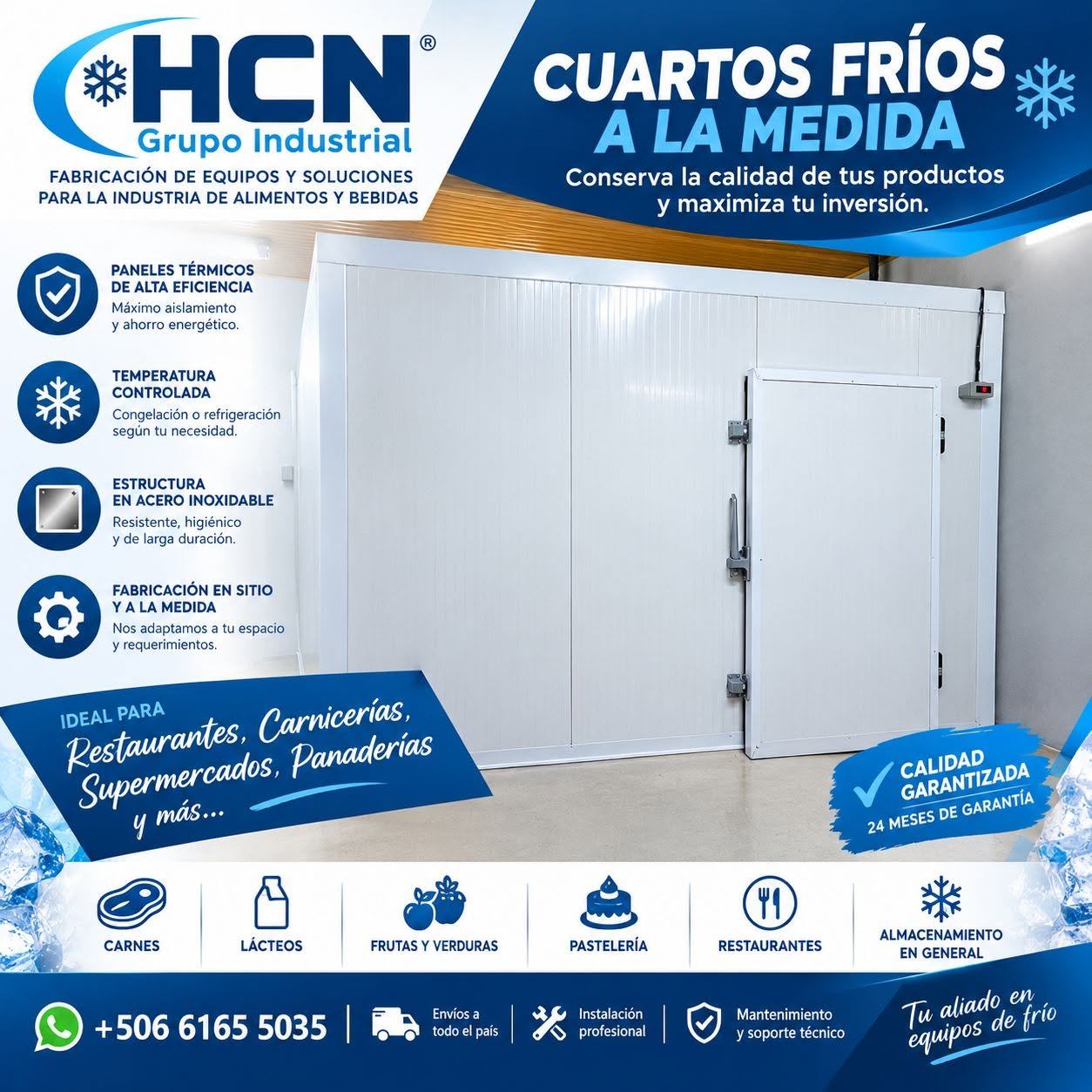 Cuartos Fríos a Medida en Costa Rica | Fabricación e Instalación – HCN