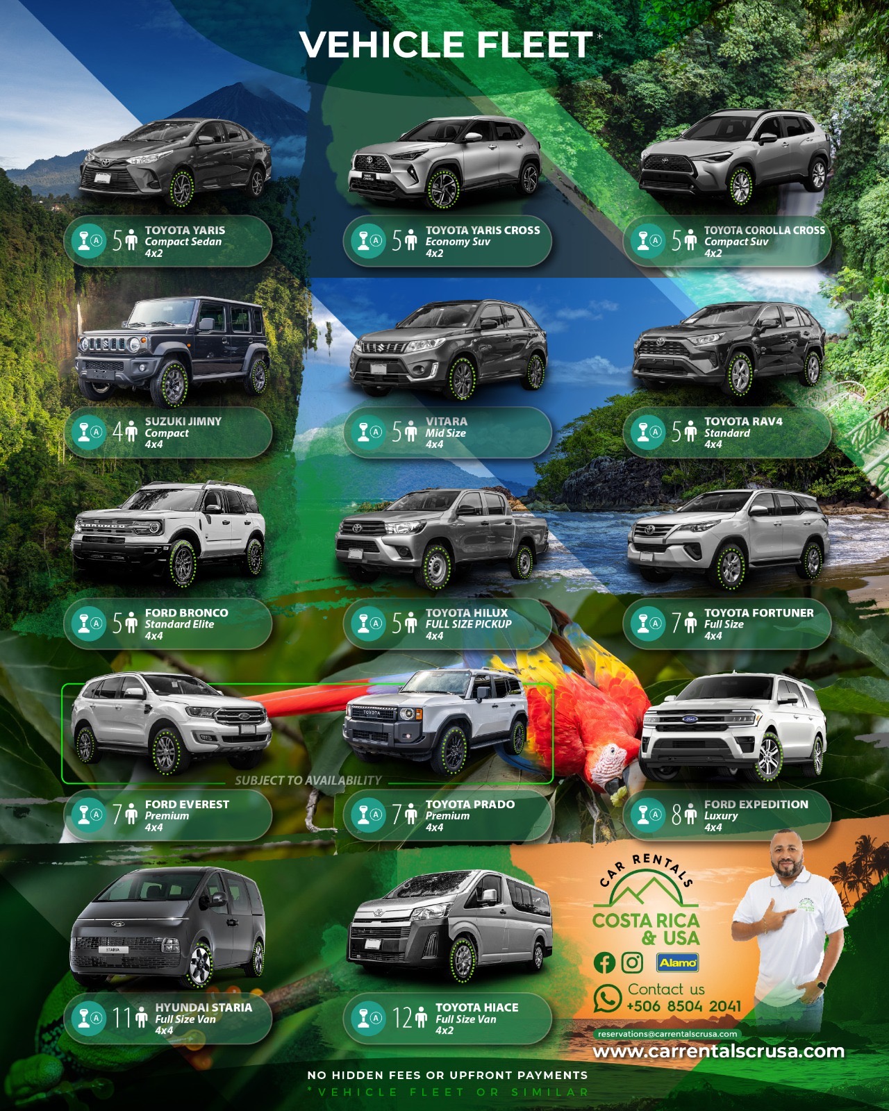 Rent a Car in Costa Rica with Car Rentals Costa Rica & USA 🇨🇷🚗