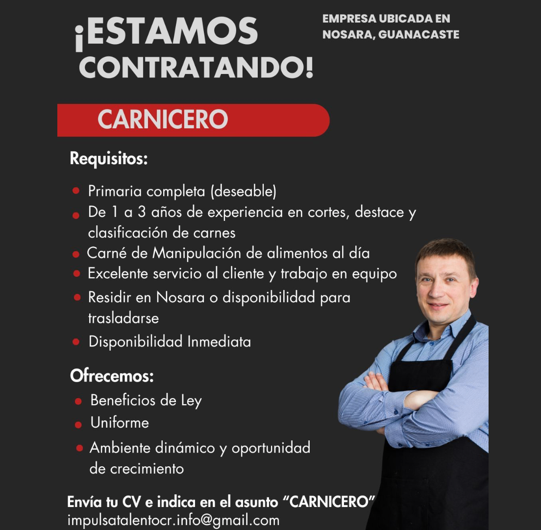 Busco CARNICERO 