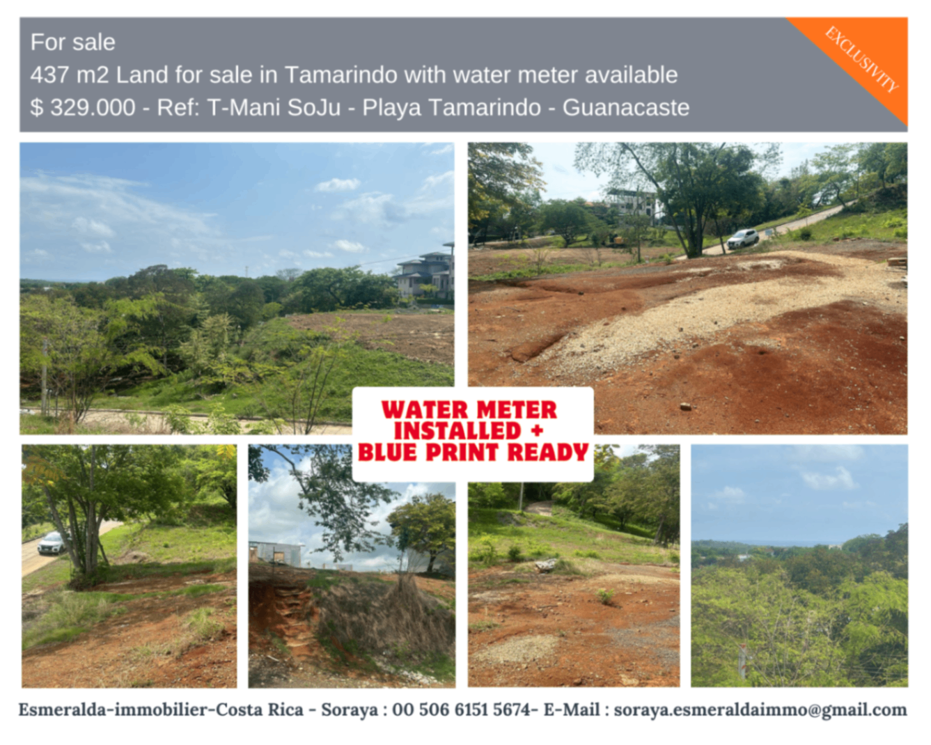 Terreno en Venta en Tamarindo con Vista al Mar – Listo para Construir