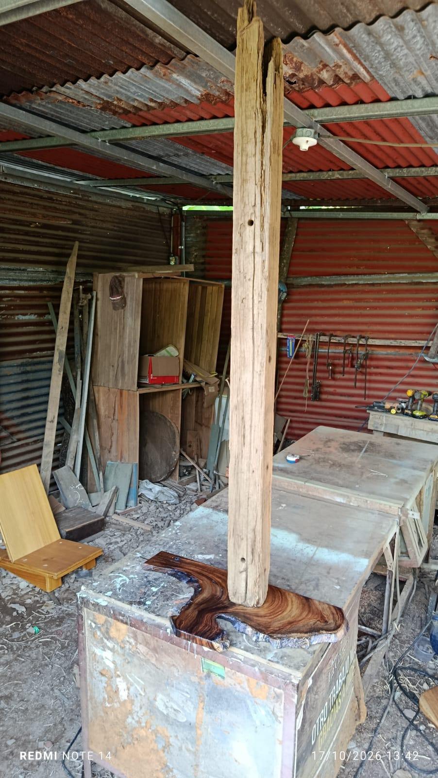Lampara madera