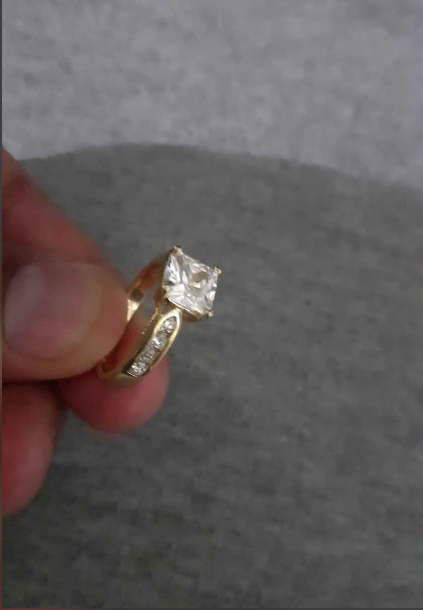 Anillo baño de oro 10K Italy talla 7 – Jacó Costa Rica
