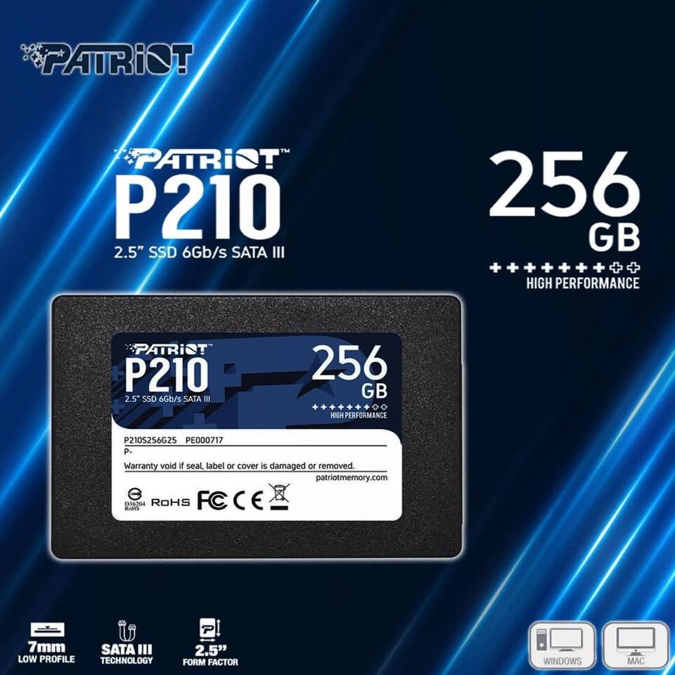 SSD Patriot 256GB SATA III 2.5” nuevo – Costa Rica