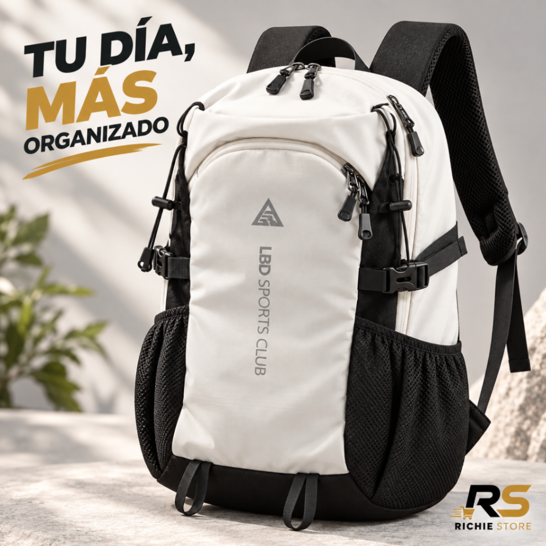 🎒 Mochila Multifuncional LBD Sports Club para Laptop, Viaje y Univers