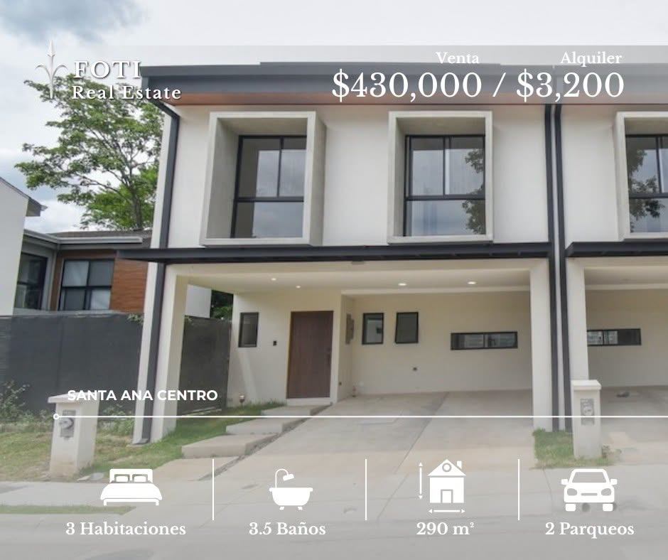 Modern House for Sale & Rent in Santa Ana Costa Rica | 3-Level Home