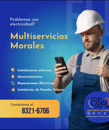 Servicios eléctricos y paneles solares – Pérez Zeledón y San José