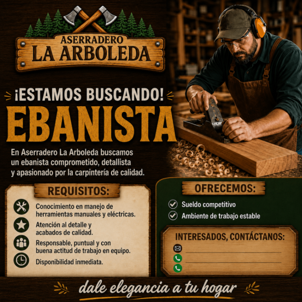 Ebanista Profesional en Costa Rica – Fabricación y Acabados en Madera