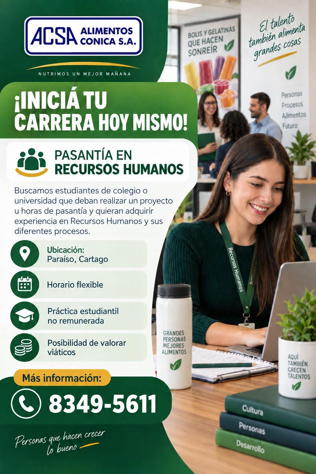 Pasantía en Recursos Humanos en Paraíso, Cartago – Práctica Estudianti