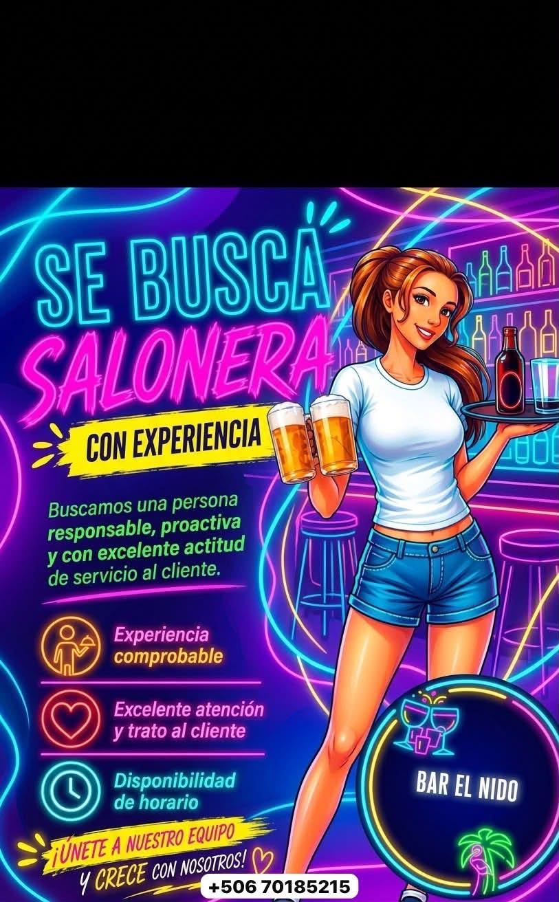 Salonera con Experiencia – Empleo con Estadía y Alimentación en CR