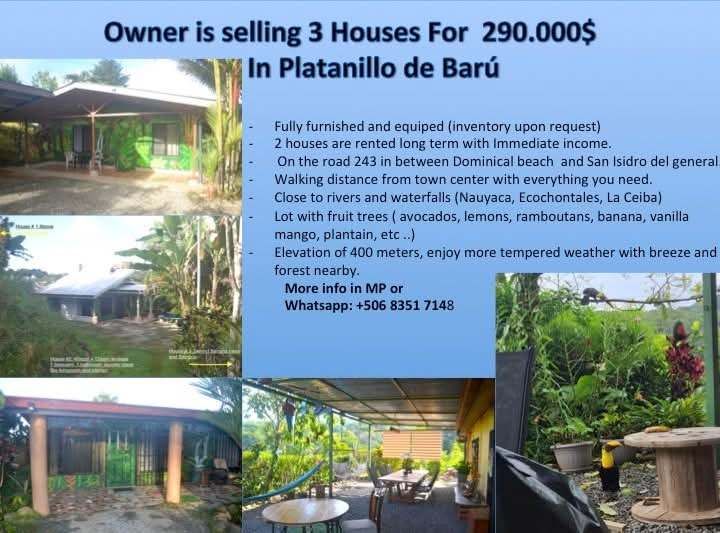 Owner is selling 3 houses